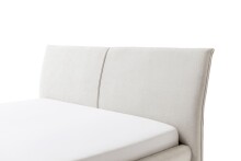 Polsterbett >Pula< in Blaugrau, 180x200 cm Liegefläche - 215x106x228cm (BxHxT)