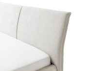 Polsterbett >Pula< in Anthrazit, 180x200 cm Liegefläche - 215x106x228cm (BxHxT)