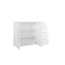 Sideboard >style< in weiß matt -...