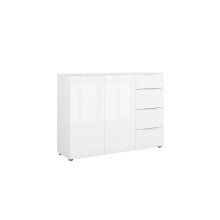Sideboard >style< in weiß matt -...