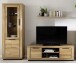 Wohnwand >Greno< (3-teilig) in Wildeiche - 235x200x54 (BxHxT)