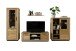 Wohnwand >Greno< (3-teilig) in Wildeiche, teilmassiv - 275x142x54cm (BxHxT)