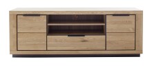 Wohnwand >Greno< (3-teilig) in Wildeiche - 367x200x54 (BxHxT)
