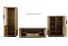 Wohnwand >Greno< (2-teilig) in Wildeiche - 255x200x54 (BxHxT)