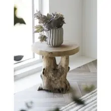 Beistelltisch >Palena< in braun, Teakholz -...