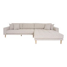 Ecksofa >Lido< 290x92/170x76 cm – Beige,...