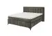 Boxspringbett >Oregon< Liegefläche 180x200 cm, H3/H4, in dunkelbraun - 200x121x210 (BxHxT)