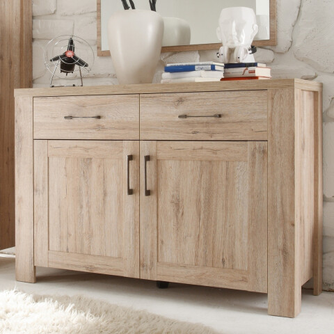 Sideboard >Lupo< in Sanremo Dekor, Holzwerkstoff - 127x89x42cm (BxHxT)