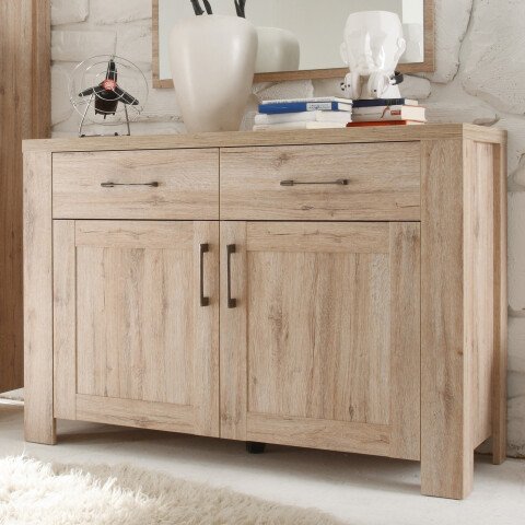 Sideboard >Lupo< in Sanremo Dekor, Holzwerkstoff - 127x89x42cm (BxHxT)