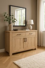 Sideboard >Lupo< in Sanremo Dekor, Holzwerkstoff - 127x89x42cm (BxHxT)