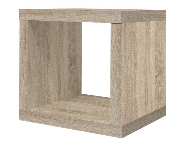 Regalwürfel >Mix< in eiche sägerau, Holzwerkstoff - 26x26x22cm (BxHxT)