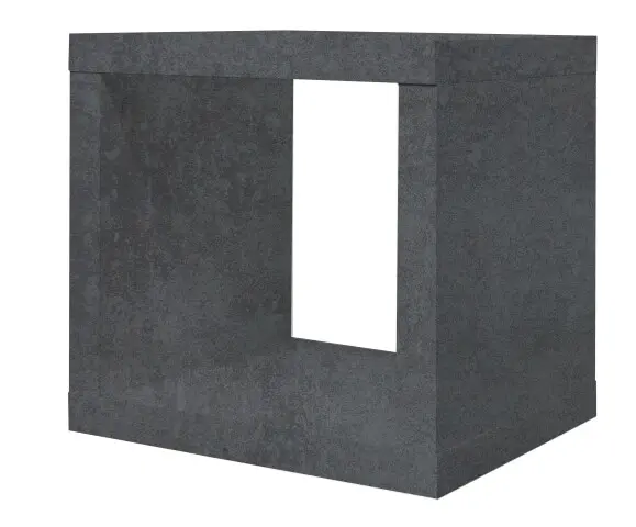 Regalwürfel >Mix< in graphit Dekor - 26x26x22cm (BxHxT)