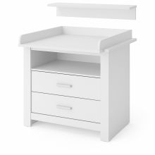 Wickelkommode >Nana< (3er-Set) in weiss matt,...