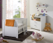 Wickelkommode >Nana< (3er-Set) in weiss matt, Holzwerkstoff - 104x97x71 (BxHxT)