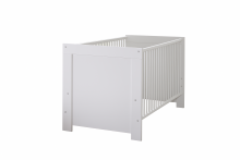 Babybett >Nana< in weiss matt, Holzwerkstoff -...
