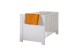 Babybett >Nana< in weiss matt, Holzwerkstoff - 78x82x144cm (BxHxT)