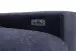 Polstergarnitur >Donaugh< Sitztiefen + Kopfteilverstellungen, blau-schwarz - 323x76x231 (BxHxT)