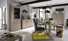 Sideboard >Montreal< 2 Türen, 3 Schübe, in sanremo hell - 192x87x45 (BxHxT)