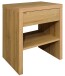 Nachtkommode >Five< Beistelltisch, 1 Schublade, Eiche sanremo hell - 44x52x36 (BxHxT)