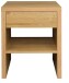 Nachtkommode >Five< Beistelltisch, 1 Schublade, Eiche sanremo hell - 44x52x36 (BxHxT)