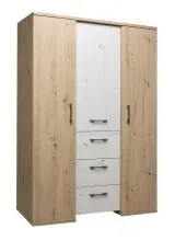 Drehtürenschrank >Micha< in asteiche / artisan...