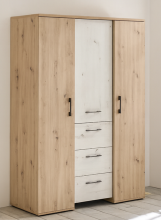 Drehtürenschrank >Micha< in asteiche / artisan...