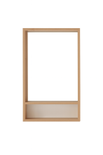 Badezimmer-Set >Coco< (3-teilig) in Asteiche Dekor / pine green - 119x200x38 (BxHxT)