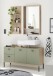 Badezimmer-Set >Coco< (3-teilig) in Asteiche Dekor / pine green - 119x200x38 (BxHxT)