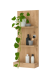 Badezimmer-Set >Coco< (3-teilig) in Asteiche Dekor / pine green - 119x200x38 (BxHxT)