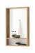 Badezimmer-Set >Coco< (3-teilig) in Asteiche Dekor / pine green - 119x200x38 (BxHxT)