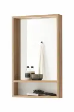 Badezimmer-Set >Coco< (2-teilig) in Asteiche Dekor / weiss - 79x200x38 (BxHxT)