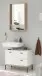 Badezimmer-Set >Coco< (2-teilig) in Asteiche Dekor / weiss - 79x200x38 (BxHxT)