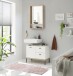 Badezimmer-Set >Coco< (2-teilig) in Asteiche Dekor / weiss - 79x200x38 (BxHxT)