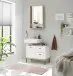 Badezimmer-Set >Coco< (2-teilig) in Asteiche Dekor / weiss - 79x200x38 (BxHxT)