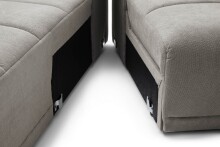 Polstergarnitur >Belan< Sitztiefen + Kopfteilverstellung, anthrazit - 288x80x176cm (BxHxT)