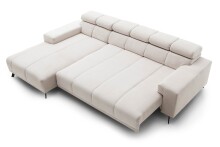 Polstergarnitur >Sally< Sitztiefen + Kopfetilverstellung, creme - 285x79x201cm (BxHxT)