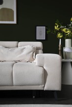 Polstergarnitur >Sally< Sitztiefen + Kopfetilverstellung, creme - 285x79x201cm (BxHxT)