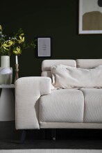 Polstergarnitur >Sally< Sitztiefen + Kopfetilverstellung, creme - 285x79x201cm (BxHxT)