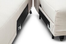 Polstergarnitur >Sally< Sitztiefen + Kopfetilverstellung, grün - 285x79x201cm (BxHxT)