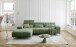 Polstergarnitur >Sally< Sitztiefen + Kopfetilverstellung, grün - 285x79x201cm (BxHxT)