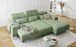 Polstergarnitur >Sally< Sitztiefen + Kopfetilverstellung, grün - 285x79x201cm (BxHxT)