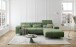 Polstergarnitur >Sally< Sitztiefen + Kopfetilverstellung, grün - 285x79x201cm (BxHxT)