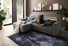 Polsterecke >Trouble< elektrische Relaxfunktion, mittelgrau - 251x81x165cm (BxHxT)