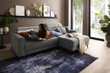 Polsterecke >Trouble< elektrische Relaxfunktion, mittelgrau - 251x81x165cm (BxHxT)