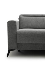 Polsterecke >Trouble< elektrische Relaxfunktion, mittelgrau - 251x81x165cm (BxHxT)