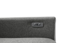 Polsterecke >Trouble< elektrische Relaxfunktion, silbergrau - 251x81x165cm (BxHxT)