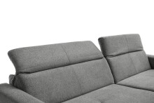 Polsterecke >Trouble< elektrische Relaxfunktion, silbergrau - 251x81x165cm (BxHxT)