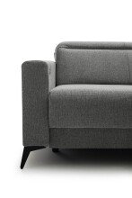 Polsterecke >Trouble< elektrische Relaxfunktion, silbergrau - 251x81x165cm (BxHxT)