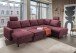 Wohnlandschaft >Pris< U-Form, Funktionen, fuchsia - 153x305x75x200 (LxBxHxT)