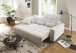 Big-Sofa >Maggy< Sitztiefen- / Kopfteilverstellung, creme - 242x110x121cm (BxHxT)